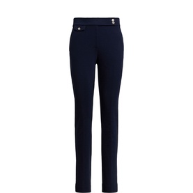 Ponte Tapered Straight Leg Trousers