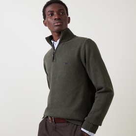 Merrick Bay Half-Zip Logo Sweater