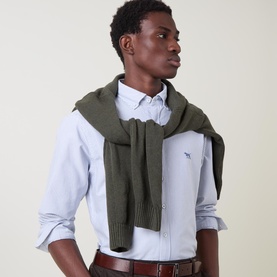 Gunn Logo Striped Oxford Shirt
