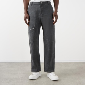 Mid-Rise Washed Straight Leg Jeans