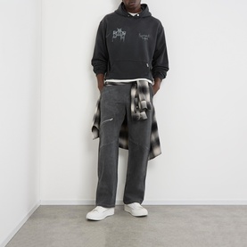 Mid-Rise Washed Straight Leg Jeans