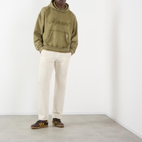 Reverse Appliqu&eacute; Logo Hoodie