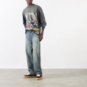 Iron Maiden Logo Long-Sleeved T-Shirt