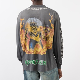 Iron Maiden Logo Long-Sleeved T-Shirt