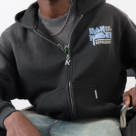 Iron Maiden Logo Zip Hoodie