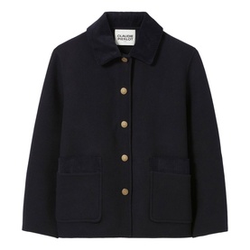 Corduroy-Detail Peacoat
