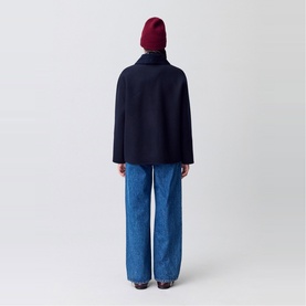 Corduroy-Detail Peacoat