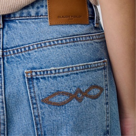 Wide Leg Denim Jeans