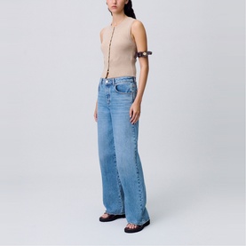 Wide Leg Denim Jeans