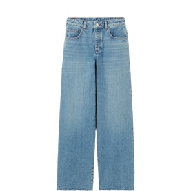 Wide Leg Denim Jeans