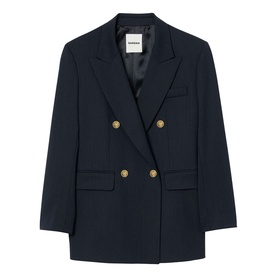 Pinstripe Double-Breasted Jacket