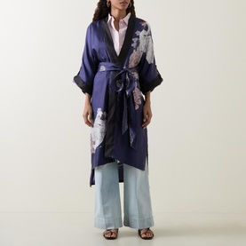 Children Of Lir Night Sky Belted Kimono Jacket