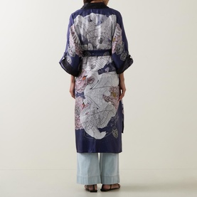 Children Of Lir Night Sky Belted Kimono Jacket