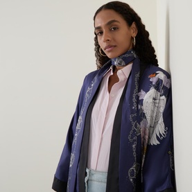 Children Of Lir Night Sky Belted Kimono Jacket