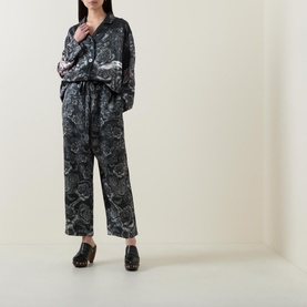 Roisin Drawstring Silk Trousers