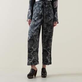 Roisin Drawstring Silk Trousers