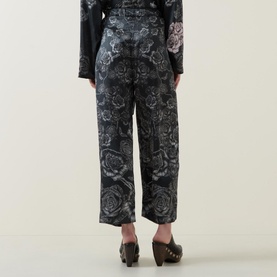 Roisin Drawstring Silk Trousers