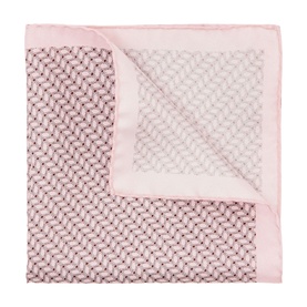 Ottavio Geometric Silk Pocket Square