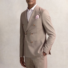 Ottavio Geometric Silk Pocket Square