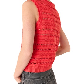 Pointelle Knit Vest