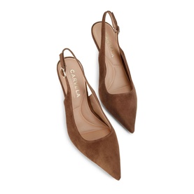 Spirited Suede Slingback Pumps