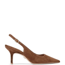 Spirited Suede Slingback Pumps