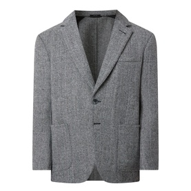 Herringbone Single Breasted Blazer