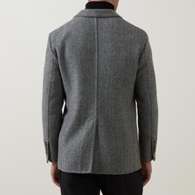 Herringbone Single Breasted Blazer