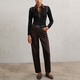 Denise Colour-Blocked Polo Shirt