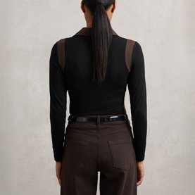 Denise Colour-Blocked Polo Shirt