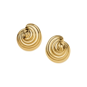 Spiral Dome Oversized Stud Earrings
