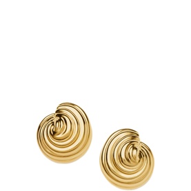 Spiral Dome Oversized Stud Earrings