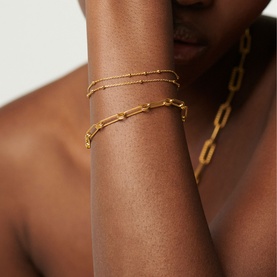 Double Bobble Chain Bracelet