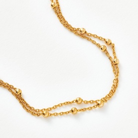 Double Bobble Chain Bracelet