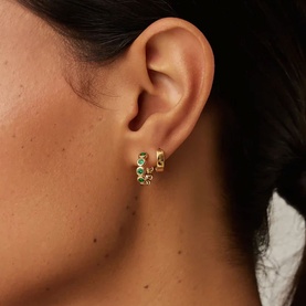 Tennis Small Hoop Earrings