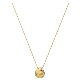 Spiral Mini Pendant Chain Necklace