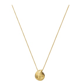 Spiral Mini Pendant Chain Necklace