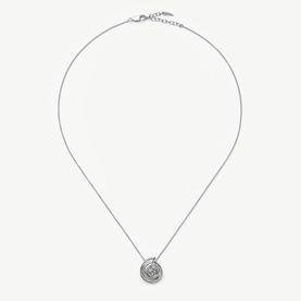 Spiral Mini Pendant Chain Necklace
