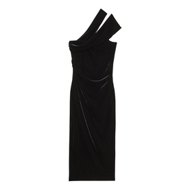 Dalia Ruched Asymmetric Dress