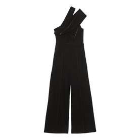 Daria Velvet One Shoulder Wide-Leg Jumpsuit