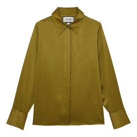 Ameira Double Cuff Regular Fit Silk Shirt