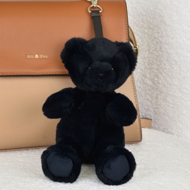 Doudou Plush Bear Bag Charm Black