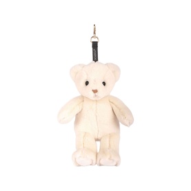 Doudou Plush Bear Bag Charm White