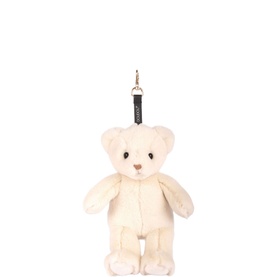 Doudou Plush Bear Bag Charm White