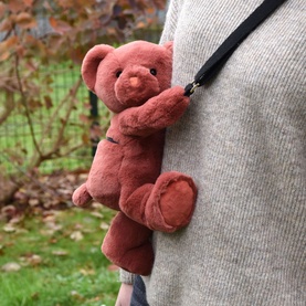 Doudou Plush Bear Bag Terracotta