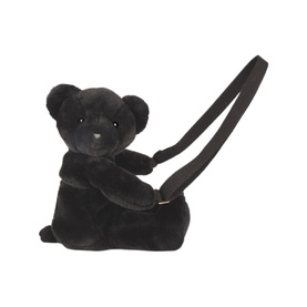 Doudou Plush Bear Bag Black
