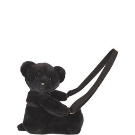 Doudou Plush Bear Bag Black