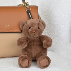 Doudou Plush Bear Bag Charm Brown