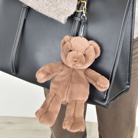 Doudou Plush Bear Bag Charm Brown