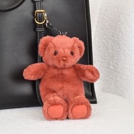 Doudou Plush Bear Bag Charm Terracotta